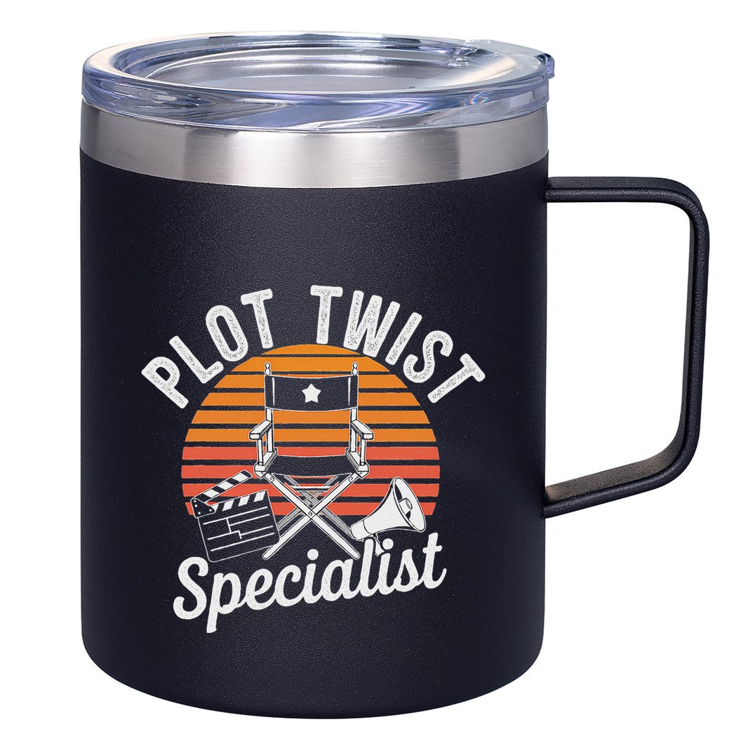 Plot Twist Specialist Film Director Filmmaker Movie 12oz Stainless Steel Coffee Mug
