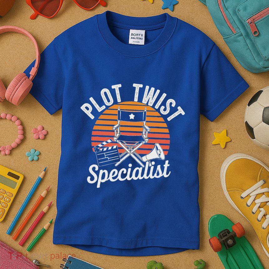 Plot Twist Specialist Film Director Filmmaker Movie Kids T-Shirt