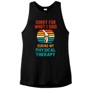 Physical Therapy Surgery Recovery Knee Replacement Ladies PosiCharge Tri-Blend Wicking Tank