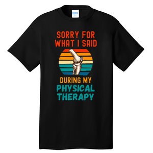 Physical Therapy Surgery Recovery Knee Replacement Tall T-Shirt