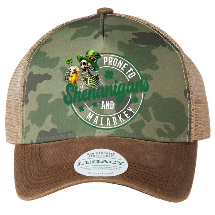Prone To Shenanigans And Malarkey St Patricks Day Legacy Tie Dye Trucker Hat