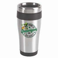 Prone To Shenanigans And Malarkey St Patricks Day 16oz Travel Tumbler