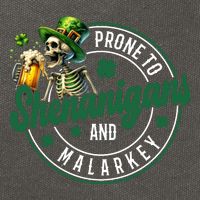 Prone To Shenanigans And Malarkey St Patricks Day Cotton Canvas Backpack