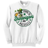 Prone To Shenanigans And Malarkey St Patricks Day Sweatshirt