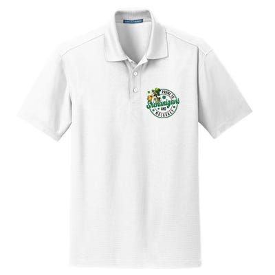 Prone To Shenanigans And Malarkey St Patricks Day Dry Zone Grid Polo