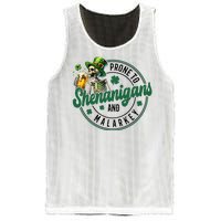 Prone To Shenanigans And Malarkey St Patricks Day Mesh Reversible Basketball Jersey Tank