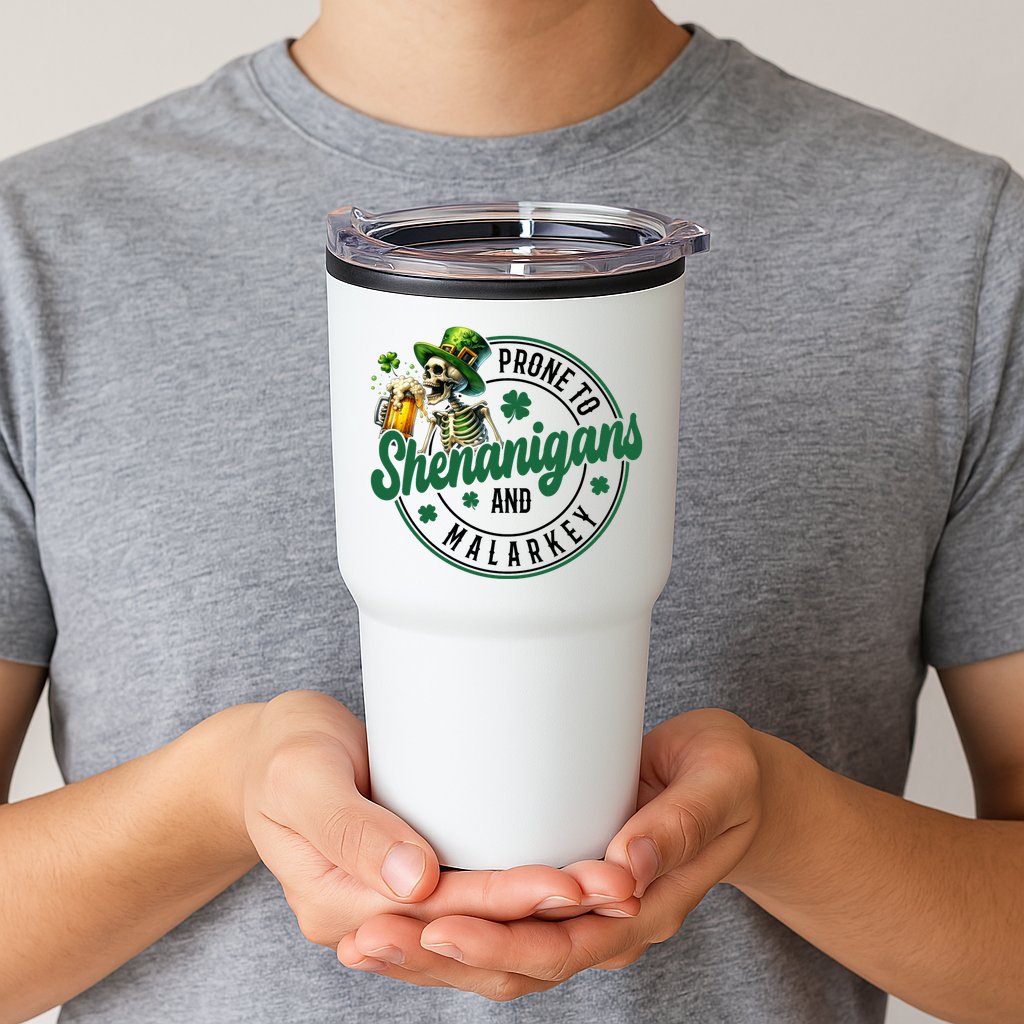Prone To Shenanigans And Malarkey St Patricks Day Tumbler