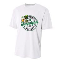 Prone To Shenanigans And Malarkey St Patricks Day Youth Performance Sprint T-Shirt