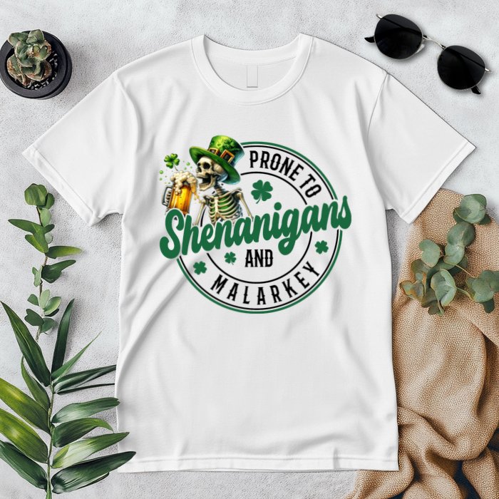 Prone To Shenanigans And Malarkey St Patricks Day Premium T-Shirt