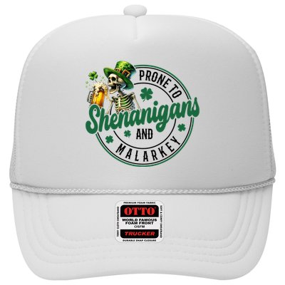 Prone To Shenanigans And Malarkey St Patricks Day Trucker Hat