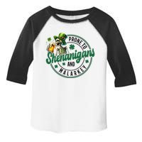 Prone To Shenanigans And Malarkey St Patricks Day Toddler Fine Jersey T-Shirt