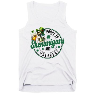 Prone To Shenanigans And Malarkey St Patricks Day Tank Top