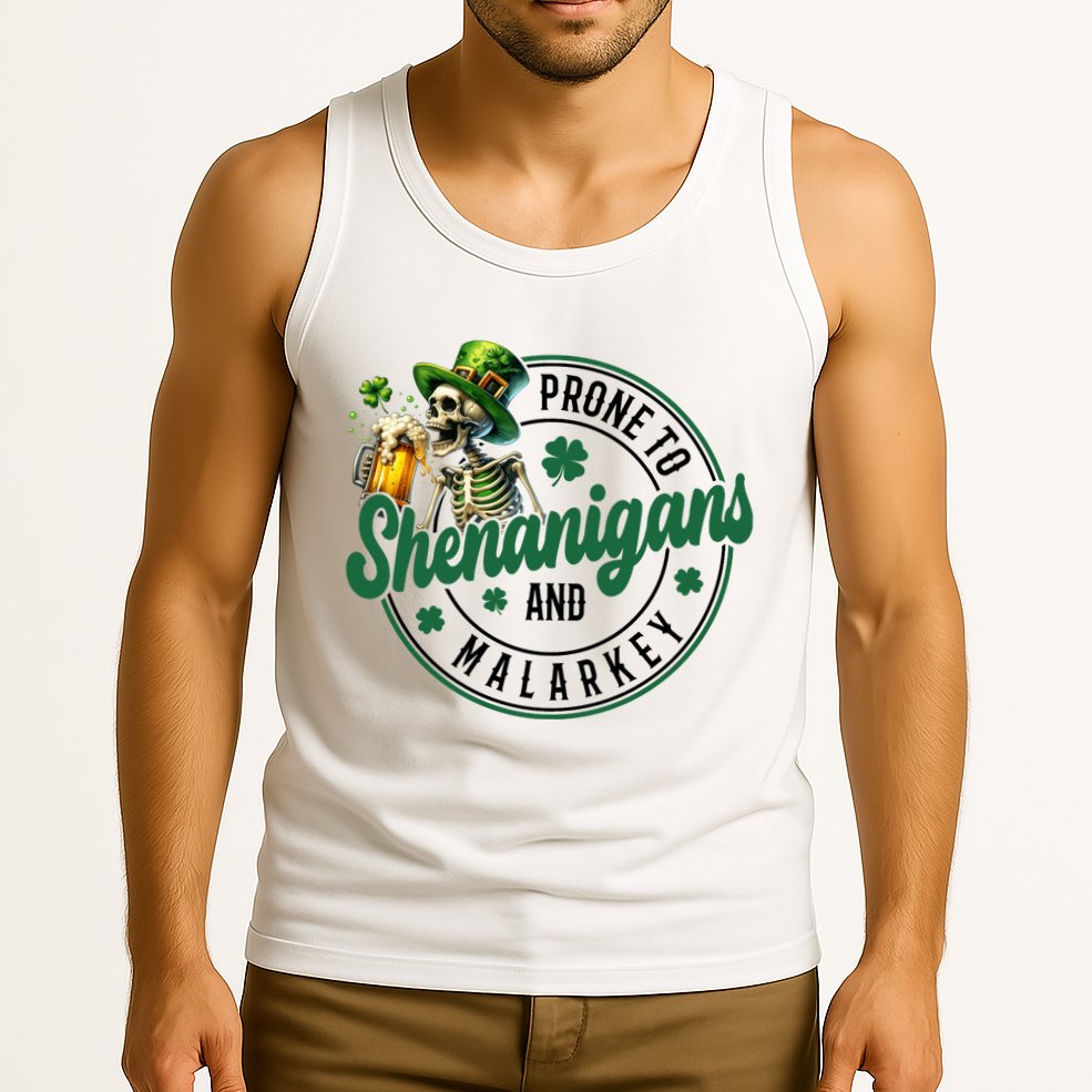 Prone To Shenanigans And Malarkey St Patricks Day Tank Top