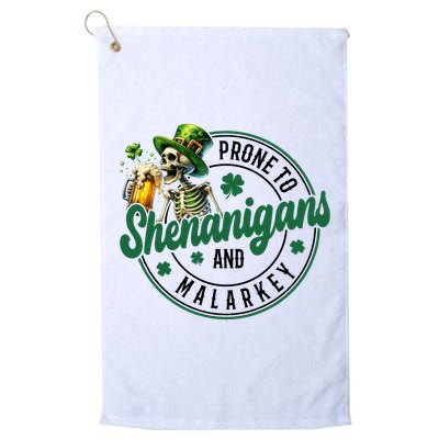 Prone To Shenanigans And Malarkey St Patricks Day Golf Towel