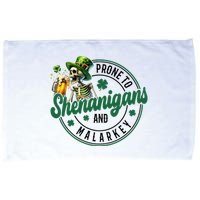 Prone To Shenanigans And Malarkey St Patricks Day Microfiber Hand Towel