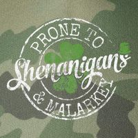 Prone To Shenanigans & Malarkey Fun Clovers St Patrick's Day Legacy Tie Dye Trucker Hat