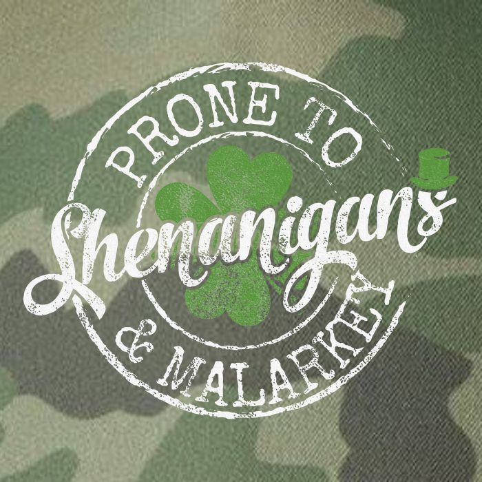 Prone To Shenanigans & Malarkey Fun Clovers St Patrick's Day Legacy Tie Dye Trucker Hat