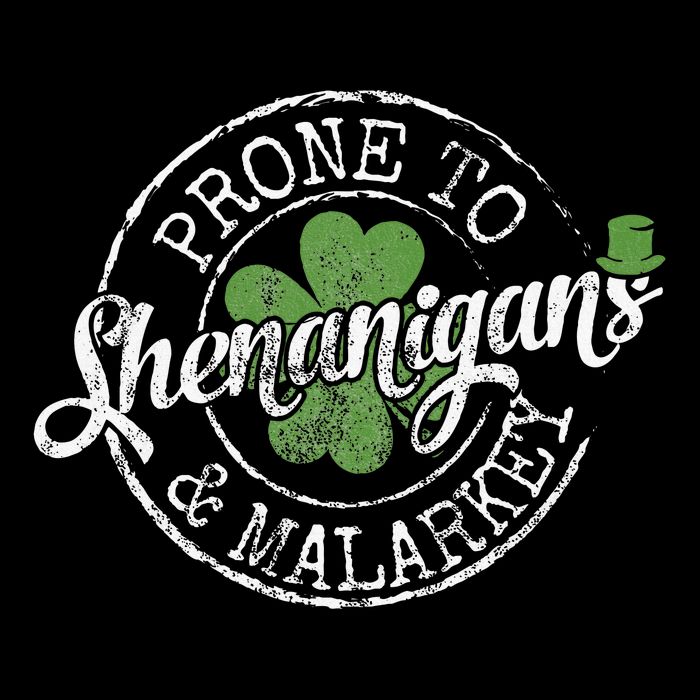 Prone To Shenanigans & Malarkey Fun Clovers St Patrick's Day Visor