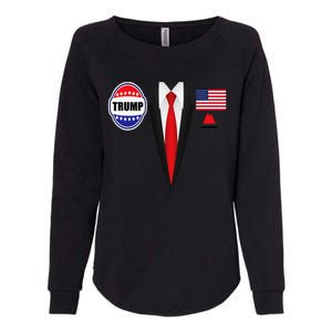 President Trump Suit Halloween Lazy Costume Flag Womens California Wash Sweatshirt