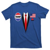 President Trump Suit Halloween Lazy Costume Flag T-Shirt