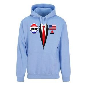 President Trump Suit Halloween Lazy Costume Flag Unisex Surf Hoodie