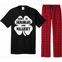 Prone To Shenanigans And Malarkey Funny St Patricks Day Pajama Set