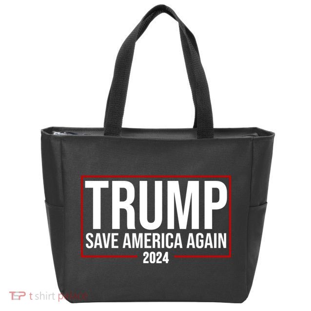 Pro Trump Save America Again 2024 Election Zip Tote Bag