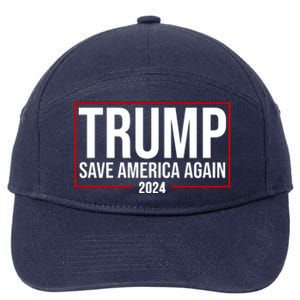 Pro Trump Save America Again 2024 Election 7-Panel Snapback Hat