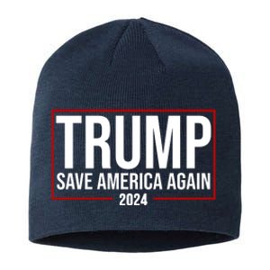 Pro Trump Save America Again 2024 Election Sustainable Beanie