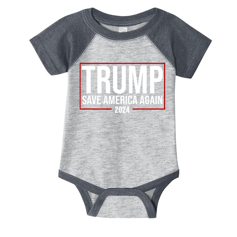 Pro Trump Save America Again 2024 Election Infant Baby Jersey Bodysuit