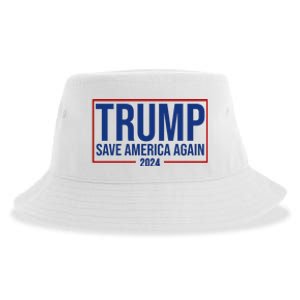 Pro Trump Save America Again 2024 Election Sustainable Bucket Hat