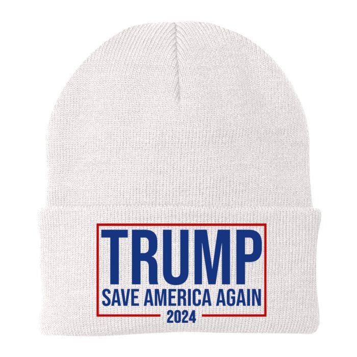 Pro Trump Save America Again 2024 Election Knit Cap Winter Beanie