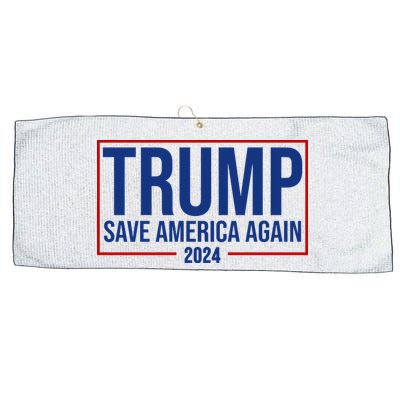 Pro Trump Save America Again 2024 Election Large Microfiber Waffle Golf Towel