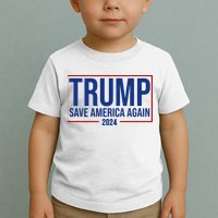 Pro Trump Save America Again 2024 Election Toddler T-Shirt