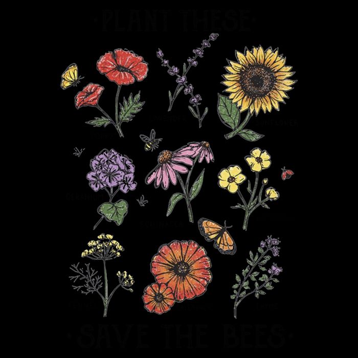 Plant These Save The Bees Flowers Gardening Gift Impact Tech Backpack