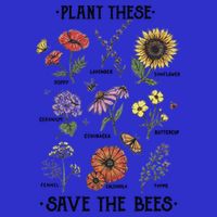 Plant These Save The Bees Flowers Gardening Gift Bag