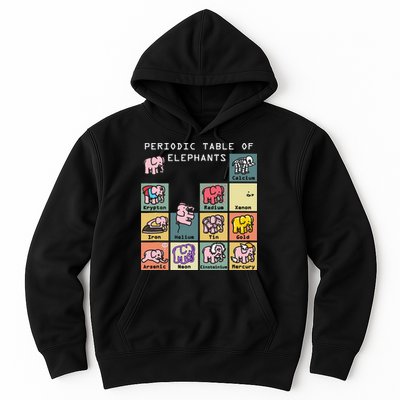 Periodic Table Science Club Biology Teacher Elephant Lover Hoodie