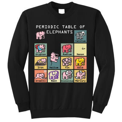 Periodic Table Science Club Biology Teacher Elephant Lover Sweatshirt