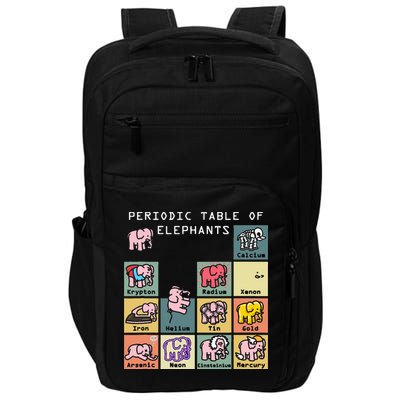 Periodic Table Science Club Biology Teacher Elephant Lover Impact Tech Backpack