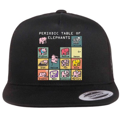 Periodic Table Science Club Biology Teacher Elephant Lover Flatbill Hat
