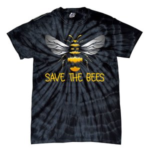 Plant These Save the Bees Bumblebee Climate Change Earth Day Tie-Dye T-Shirt