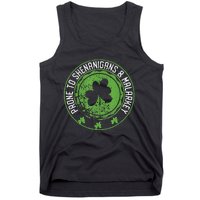 Prone To Shenanigans &amp Malarkey Fun Clovers St Patrick's Day Tank Top