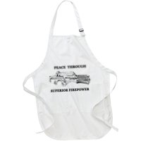 Peace Through Superior Firepower Retro 80S Sci Fi Apron