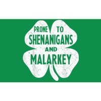 Prone To Shenanigans And Malarkey Funny St Patricks Day Bumper Sticker