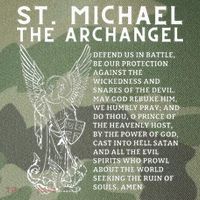 Prayer To St. Michael The Archangel Print Christian Legacy Tie Dye Trucker Hat