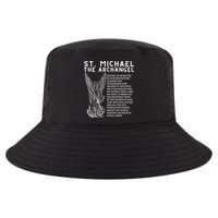 Prayer To St. Michael The Archangel Print Christian Cool Comfort Performance Bucket Hat