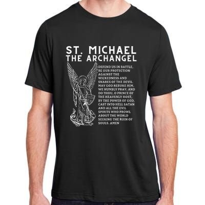 Prayer To St. Michael The Archangel Print Christian Adult ChromaSoft Performance T-Shirt