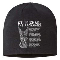 Prayer To St. Michael The Archangel Print Christian Sustainable Beanie