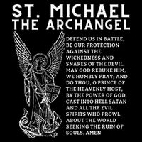 Prayer To St. Michael The Archangel Print Christian Sustainable Beanie