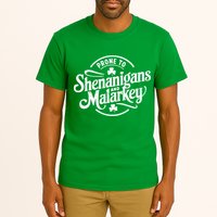 Prone To Shenanigans Malarkey Funny Clovers St Patricks Day Tall T-Shirt